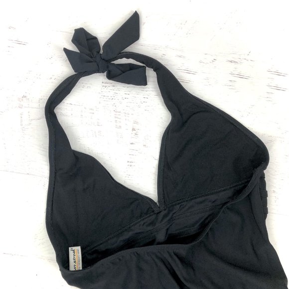 Vintage Sun Streak One Piece Swimsuit Black Size 8T - Picture 5 of 5
